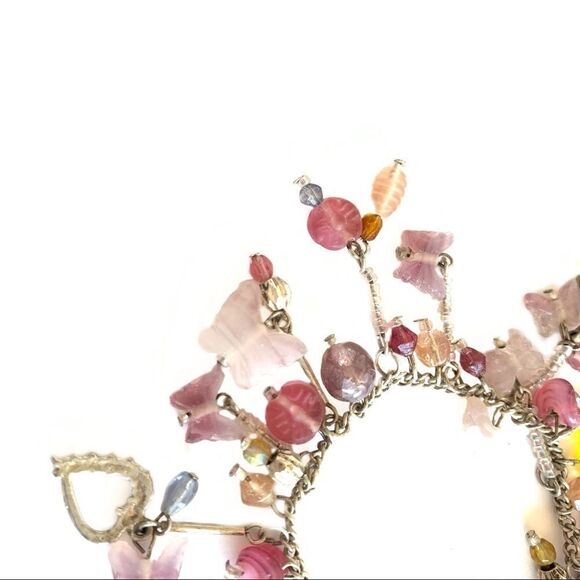 Glass butterfly bead.bracelet charms toggle clasp - Picture 7 of 8